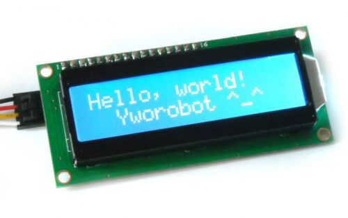 IIC/I2C/TWI 1602 Serial Blue Backlight LCD Display For Arduino