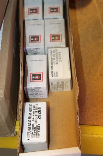 Lot of 6 new eaton cutler hammer heater packk h2008b-3 standard trip class 20 for sale