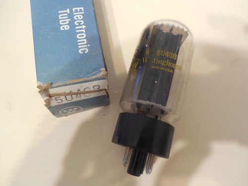 Westinghouse Electron Vacuum Tube 5U4GB 5 PIN New in Box