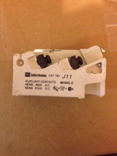 Cutler hammer j11 auxiliary contacts model c for sale