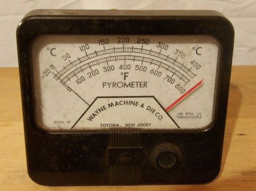 Wayne Machine and Die Company Pyrometer, Allen Bradley, Free Shipping