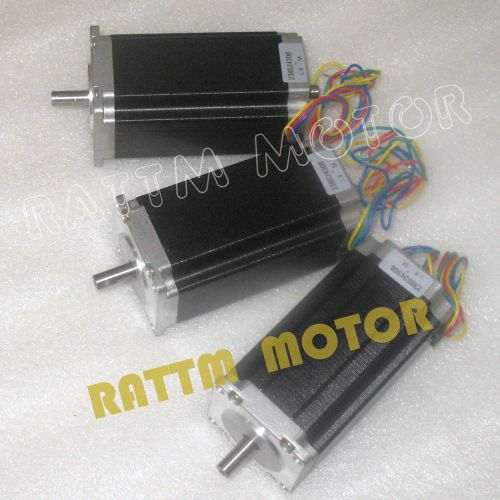 3PCS NEMA23 CNC stepper motor 112mm(Dual shaft)425 Oz-in 3A CNC stepper motor