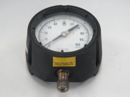 ASHCROFT DURAGAUGE 316-TUBE/SOCKET PRESSURE 0-100KPA 5 IN 1/2 IN GAUGE B299030