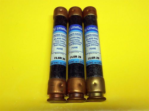 Littlefuse POWR-GARD FLSR 20 Class RK5 Time Delay Dual Element 20 A 600 VAC 3pcs