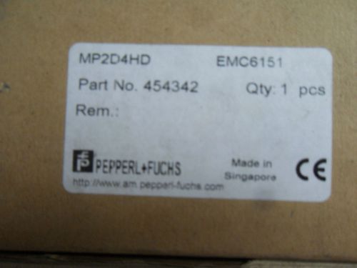 (H2-1) 1 NIB PEPPERL FUCHS 454342 MP2D4HD PHOTOELECTRIC SENSOR