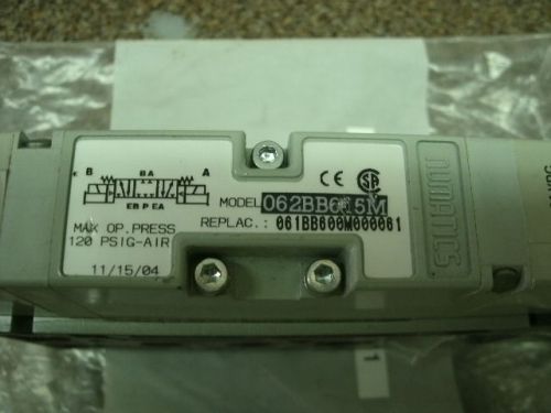 NUMATICS # 062BB615M000061 4-WAY SOLENOID VALVE, 120PSI, 24VDC, NEW!!