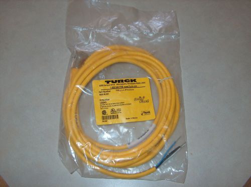 TURCK RKM 40-4M  CORDSET CABLE U2045 9A  4 METERS LONG ** NEW **