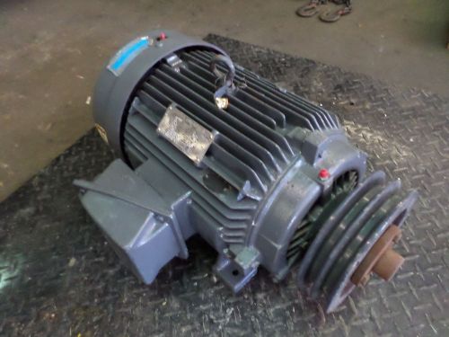 SIEMENS 20 HP PREMIUM EFFECIENCY MOTOR, RPM 1755, FR 256T, SN: C99, V 460, USED