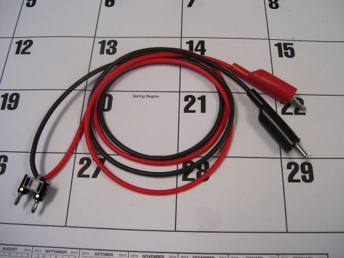 &#034;NEW&#034; CALIBRATOR  TEST LEAD SET, DOUBLE BANANA JACK