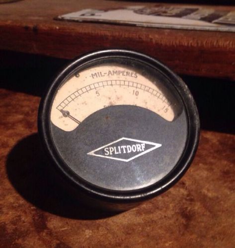 Antique 1915 Vtg Splitdorf Aircraft Volt Meter Industrial Steampunk Early 1900s