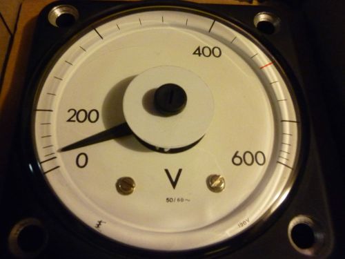 UNUSED BOAT / SHIP CROMPTON VOLT PANEL METER 0-600 VOLTS