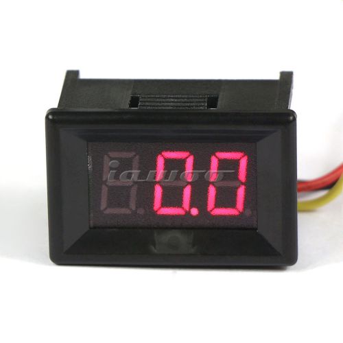 Dc 0-100v led panel voltage meter 3-digital display voltmeter motorcycle for sale