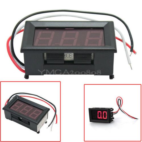 Red led display voltage meter tester 3-digit mini digital voltmeter dc 0-200v for sale
