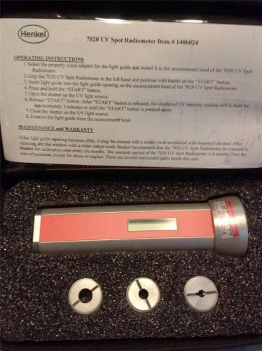 Henkel Model 7020 UV Spot Radiometer 3 5 8 mm Adapters