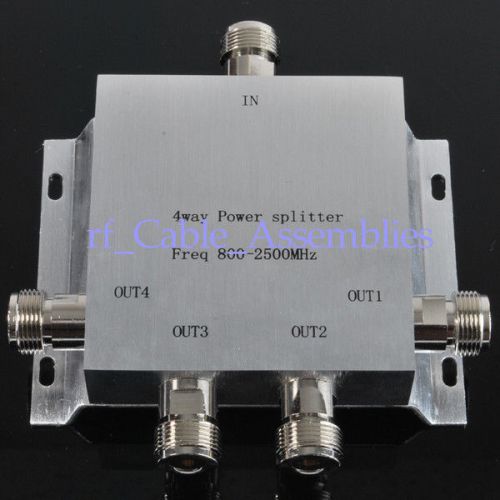 N female jack connector 800-2500mhz 4-way power divider 50? 117.4*113.5*22mm for sale