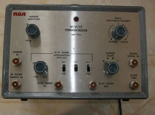 Vintage RCA WR-70A RF/IF/VF Marker Adder Test Alignment......jb