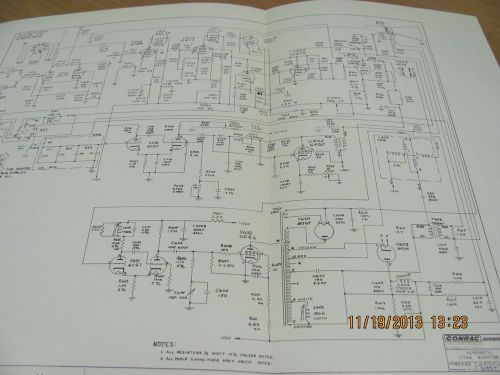 CONRAC MANUAL CTA8: Television Monitor - Installation &amp; Operating schems # 19301