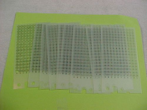 HICKOK CARDS--BLANK FOR CARDOMATIC TUBE TESTER (10)