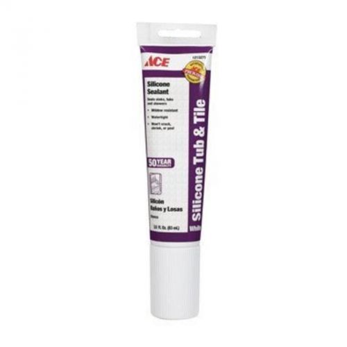 Tub And Tile Silicone Caulk ACE Caulking and Adhesives 0730/AC White