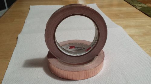 3 Rolls of 3M Copper Shielding Tape  3/4&#034;x 18Yd 1245