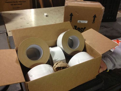 Lot of 7 Rolls Venture White Tape 3&#034; x 50 yards