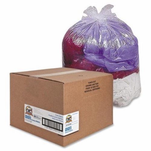 Genuine Joe Trash Can Liner, 16 Gallon, .6Mil, 24&#034;x31&#034;, 500/BX, Clear (GJO01011)