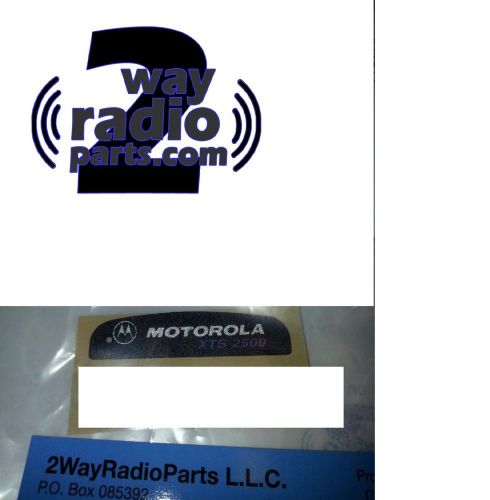 Motorola  xts2500 xts 2500 radio front housing label name plate (vhf uhf) new! for sale