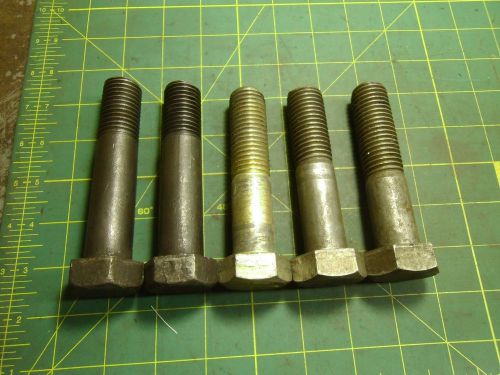 HEX HEAD BOLT SCREW 7/8-9 X 4&#034;LG QTY 5 #52011