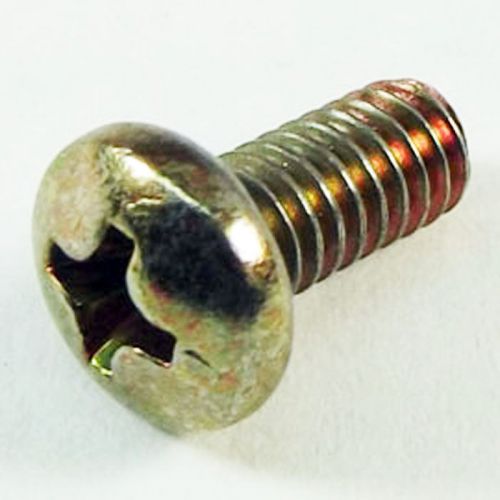 (CS-800-019) (100 Qty) Phillips Pan Head Screw 8-32 x 3/8&#034; Zinc Yellow