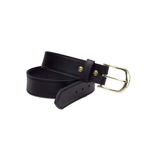 Safariland L830-38-2 Black Plain Wide 1-1/2&#034; Leather Plainclothes Belt