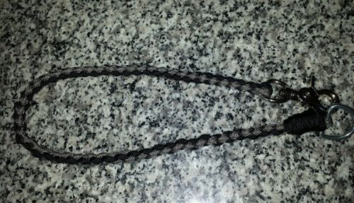 Law enforcement/corrections key lanyard (black/silver) for sale