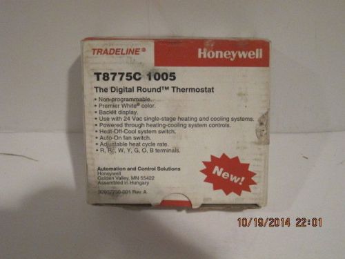 HONEYWELL T8775C 1005 DIGITAL ROUND THERMOSTAT, FREE SHIPPING NISB!!!!!!!!!!!!