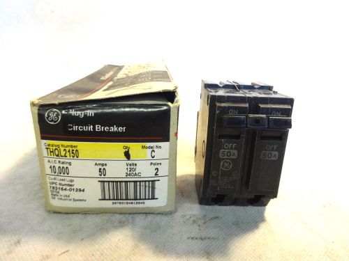 NEW GE GENERAL ELECTRIC THQL2150 2 POLE 50 AMP CIRCUIT BREAKER