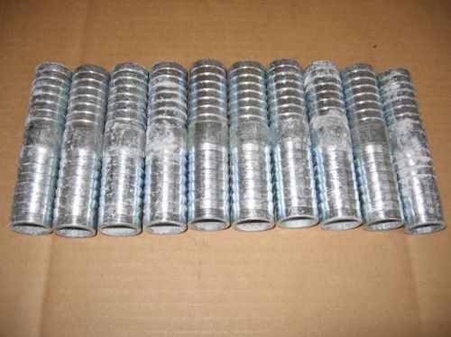 TEXAS Pneumatic Air Hose Repair Splicer Male Male Fitting 1&#034; Barb Coupler 10 Pcs