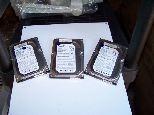 QTY) 3 SEAGATE 160GB IDE  DVR HARD DRIVES working