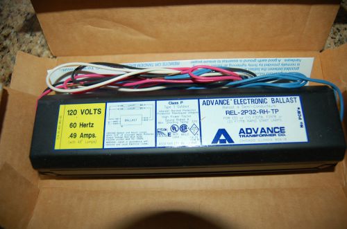 NEW ADVANCE ELECTRONIC BALLAST REL-2P32-RH-TP 120 V .49 AMP