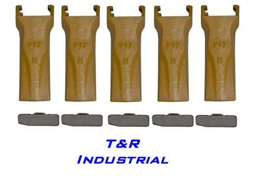 5-pack esco style v17 syl vertilok bucket digging teeth with flex pins for sale