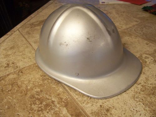 Vintage welgard aluminum safety helmet, used but nice, broken head band for sale