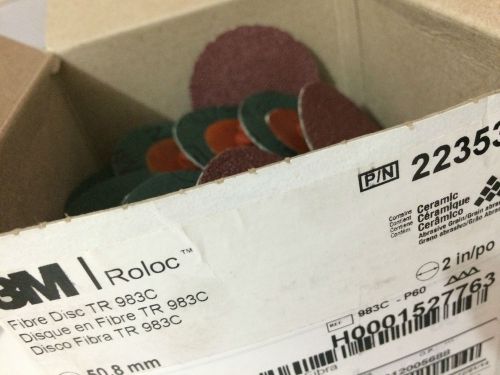 3M Fibre Roloc Disc 983C, 60 Grit, 22353