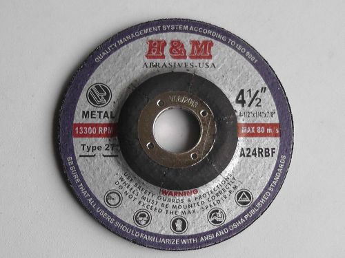 20 Premium 4-1/2&#034;x1/4&#034;x7/8&#034; Metal Grinding Wheels Angle Grinder Disc / T27