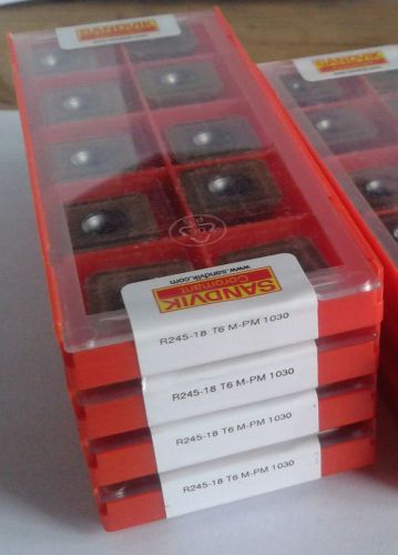 70 pcs. Sandvik R245-18 T6M-PM 1030 milling inserts R245-18T6M-PM R245 18 4230