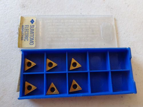 6 SUMITOMO CARBIDE INSERTS TPGG221L EH10Z