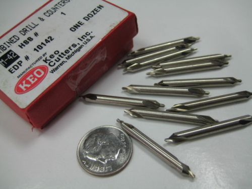 LOT ( 12 ) NEW KEO M42 #1 CENTER DRILLS HSS COUNTERSINK DRILLING CUTTING TOOLS