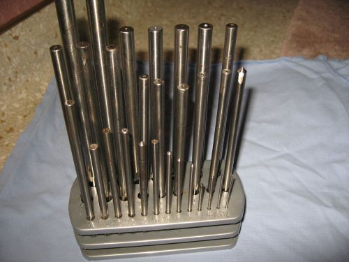 1/16-1/2&#034; Set Of 29 HSS Reamers L&amp;I, PTD,AP,Xlnt,Machinist Mill