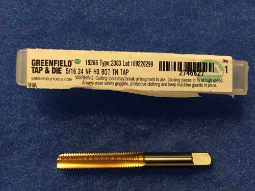 Greenfield Tap &amp; Die ~ GTD 19266 Tap, 5/16-24, 4 Flute ~ One New Tap