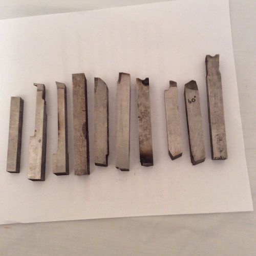 Lathe tool bits high speed steel (lot of 10) for sale
