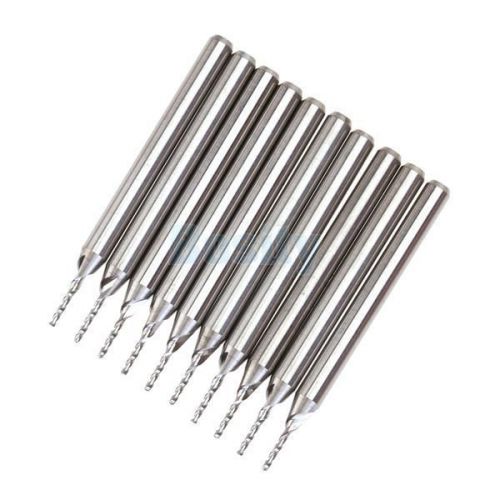 10pcs 0.8mm Carbide End Mill Endmill Tungsten Steel Blade CNC/PCB Engraving Kit