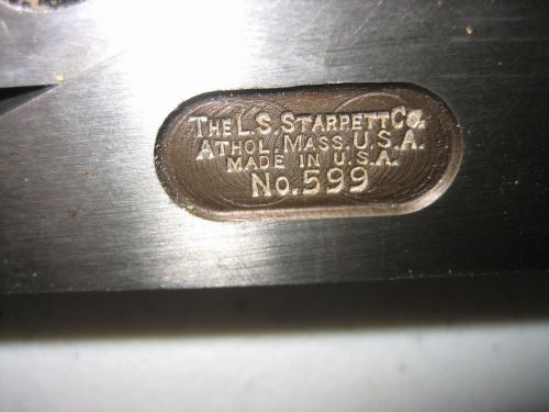 L S STARRETT NO.599 PLANER AND SHAPER GAGE