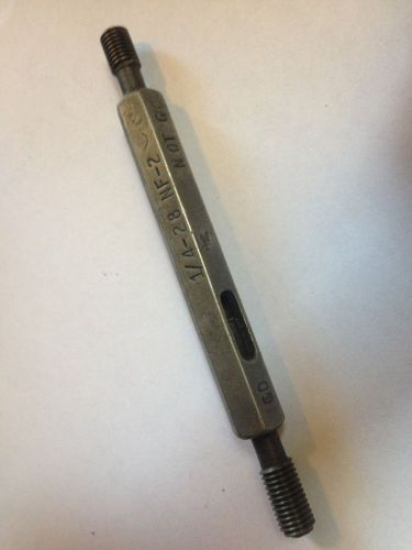 1/4-28 nf-2 rh thread plug gage go no go gauge usa  1/4 28 for sale