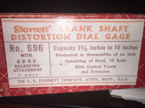 Starrett #696 Crankshaft Distortion Dial Gage
